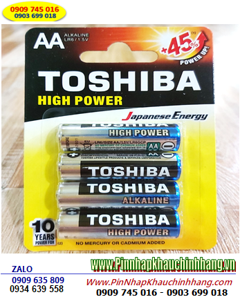 Toshiba LR6GCP BP-4PV, Pin AAA Toshiba LR03GCP BP-4PV High Power Alkaline 1.5v (Loại Vỉ 4viên)